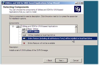 SUA : Windows rasa Unix atau dikenal denganĀ Windows services for Unix SUA : Windows rasa Unix