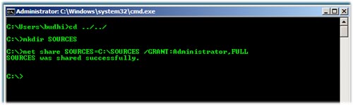 Windows Server Core : Membuat Folder Sharing Lusa kemarin aku berencana untuk menginstall SDK untuk SUA Windows Server Core : Membuat Folder Sharing