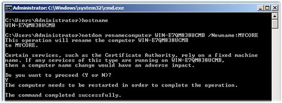 Windows Server Core : Setup awal sehabis proses instalasi Windows Server Windows Server Core : Setup awal