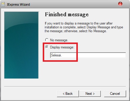 Untuk menciptakan sebuah file arsip di Windows XP Tips Membuat File Arsip yang Self-extracting di Windows