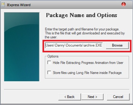 Untuk menciptakan sebuah file arsip di Windows XP Tips Membuat File Arsip yang Self-extracting di Windows