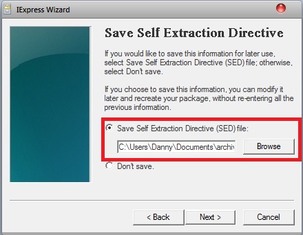 Untuk menciptakan sebuah file arsip di Windows XP Tips Membuat File Arsip yang Self-extracting di Windows