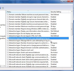Isi pesan ini sanggup Anda tulis sesuka hati Trik Cara Membuat Pesan Saat Log On Windows 7