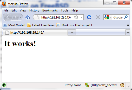 FreeBSD merupakan salah satu OS yang sanggup dipersenjatai sebagai webserver Apache Webserver di FreeBSD – Instalasi