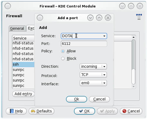 PC-BSD : setup firewall Fireawall ialah perangkat lunak yang dipakai untuk membatasi jalan masuk keluar masuk jaringa PC-BSD : setup firewall