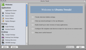 Kali ini aku akan membagi pengalaman untuk membersihkan package package yang sudah tidak Mengoptimalkan kinerja ubuntu dengan Ubuntu-Tweaks