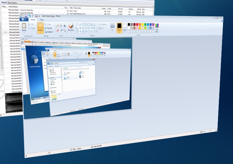 sementara Anda menginginkan sebuah tema kombinasi di Windows Windows 7 Theme: Aero Basic DWM