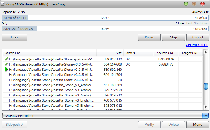 Kadang kala pada ketika saya ingin menyalin Trik Meng-copy File Lebih Cepat dengan TeraCopy