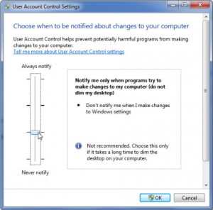 untuk sebagian orang mungkin terasa sangat mengganggu sebab dikala kita ingin mengeksekusi Mematikan User Account Control (UAC) pada Windows 7 / Vista