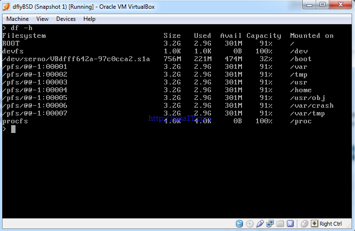 Berbeda dengan FreeBSD yang memperlihatkan Zillion File System Mengenal Layout Disk DragonflyBSD
