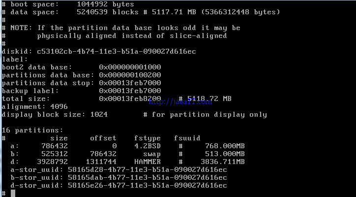 Berbeda dengan FreeBSD yang memperlihatkan Zillion File System Mengenal Layout Disk DragonflyBSD