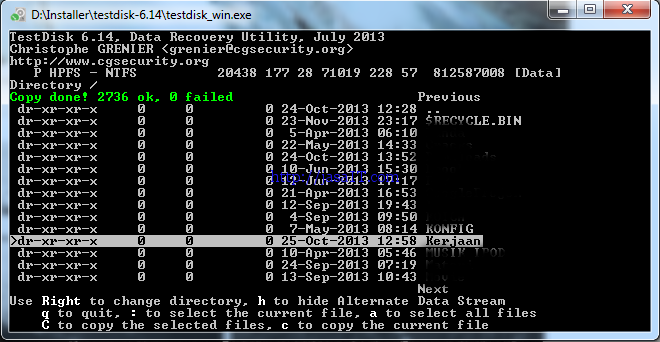 skip untuk membaca pribadi ke potongan teknik recovery memakai testdisk Stupid mistake : How to Recovery Your Formatted Harddrive