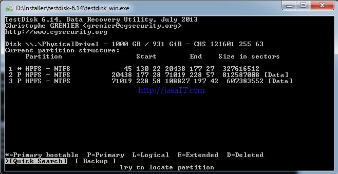 skip untuk membaca pribadi ke potongan teknik recovery memakai testdisk Stupid mistake : How to Recovery Your Formatted Harddrive