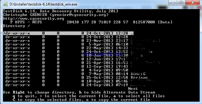 skip untuk membaca pribadi ke potongan teknik recovery memakai testdisk Stupid mistake : How to Recovery Your Formatted Harddrive